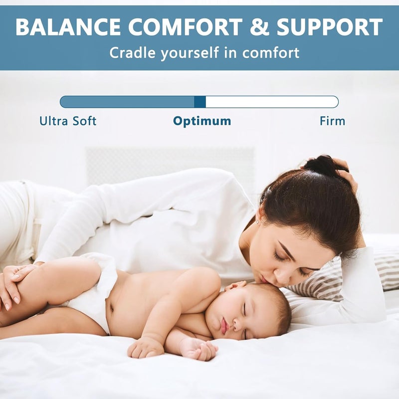 KELTARO Mattress Topper Twin XL Size,Viscose Made from Bamboo Extra Thick Mattress Pad 8-21" Deep Pocket Soft Down Alternative Fill Mattress Protector Pillow Top Mattress Cover(39x80 Inches) - Image 5
