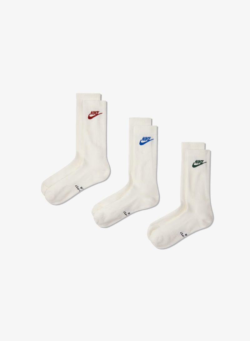 Nike 3-Pack Everyday Elevated Futura Crew Socks - Image 1