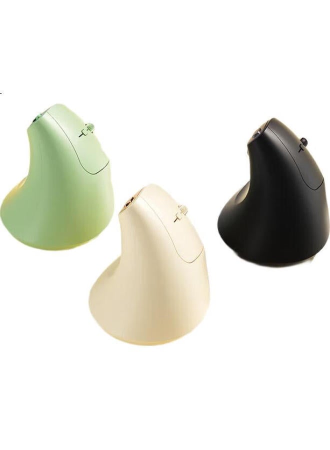 B.O.W Aviation Mw190L Max Ergonomic Wireless Charging Mouse Silent Vertical Notebook Computer Office Universal Mouse Milk Tea Color - Image 3