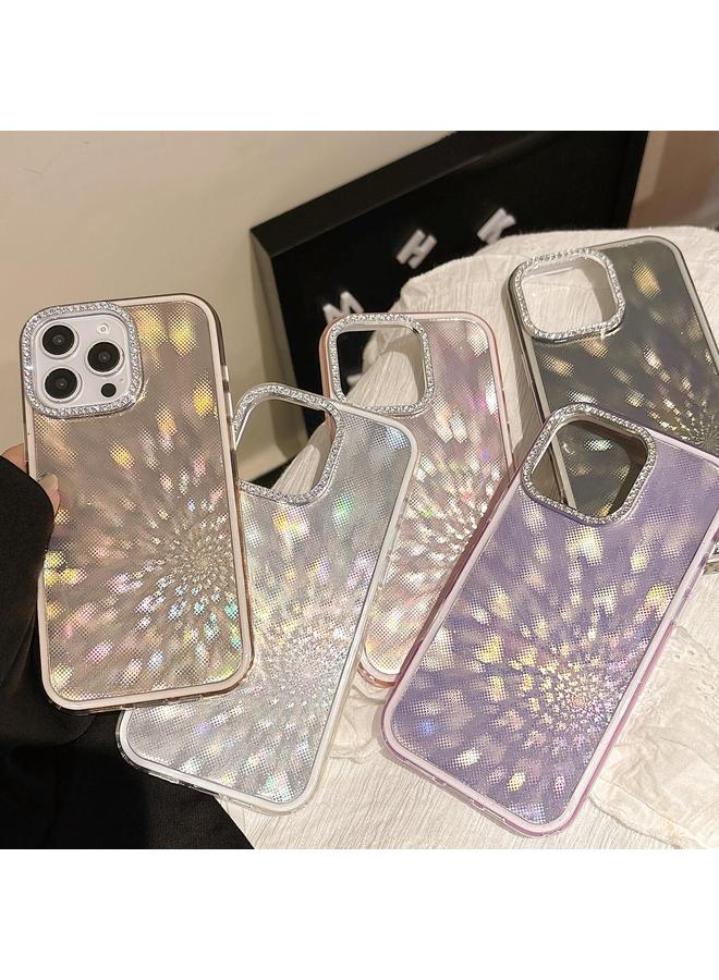 S-TOP Case For iPhone 16 Pro Diamond Lens Frame Glare PC Hybrid TPU Phone Case - Image 2