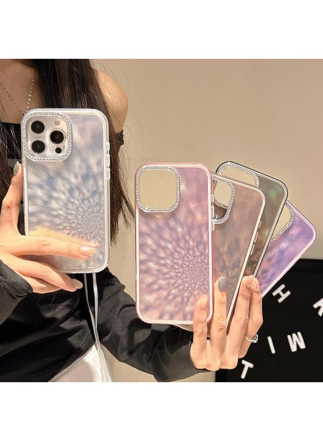 S-TOP Case For iPhone 16 Pro Diamond Lens Frame Glare PC Hybrid TPU Phone Case - Image 4