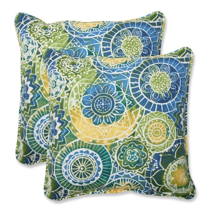 535265 OUTDOORINDOOR OMNIA LAGOON THROW PILLOWS 185 X 185 BLUE 2 PACK