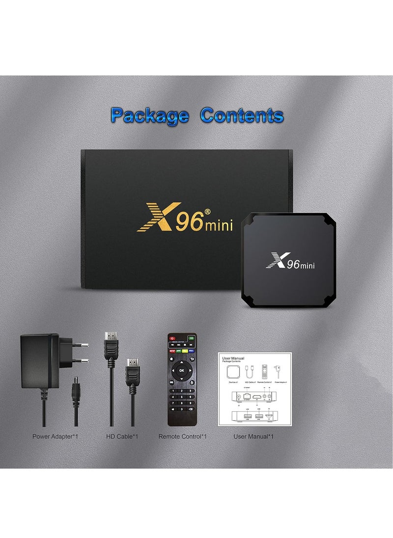 Android 11.0 TV Box, X96 Mini Amlogic S905W2 Quad Core RAM 2GB ROM 16GB Dual WiFi 2.4G/5.8G 4K HDR Smart Android 11.0 Media Player TV Box