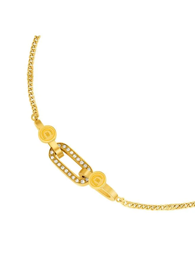 شيروتي 1881 Giuliana Gold Plated Stainless Steel Chain Bracelet for Women