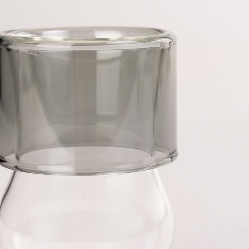 Dallaty white glass and wood tea cups set 12 pcs - Image 3