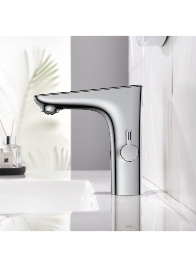 B Bagno Infrared Sensor Basin Mixer - Automatic Hands-Free Smart Faucet (Solid Brass, AC/DC Dual Power) - Image 3