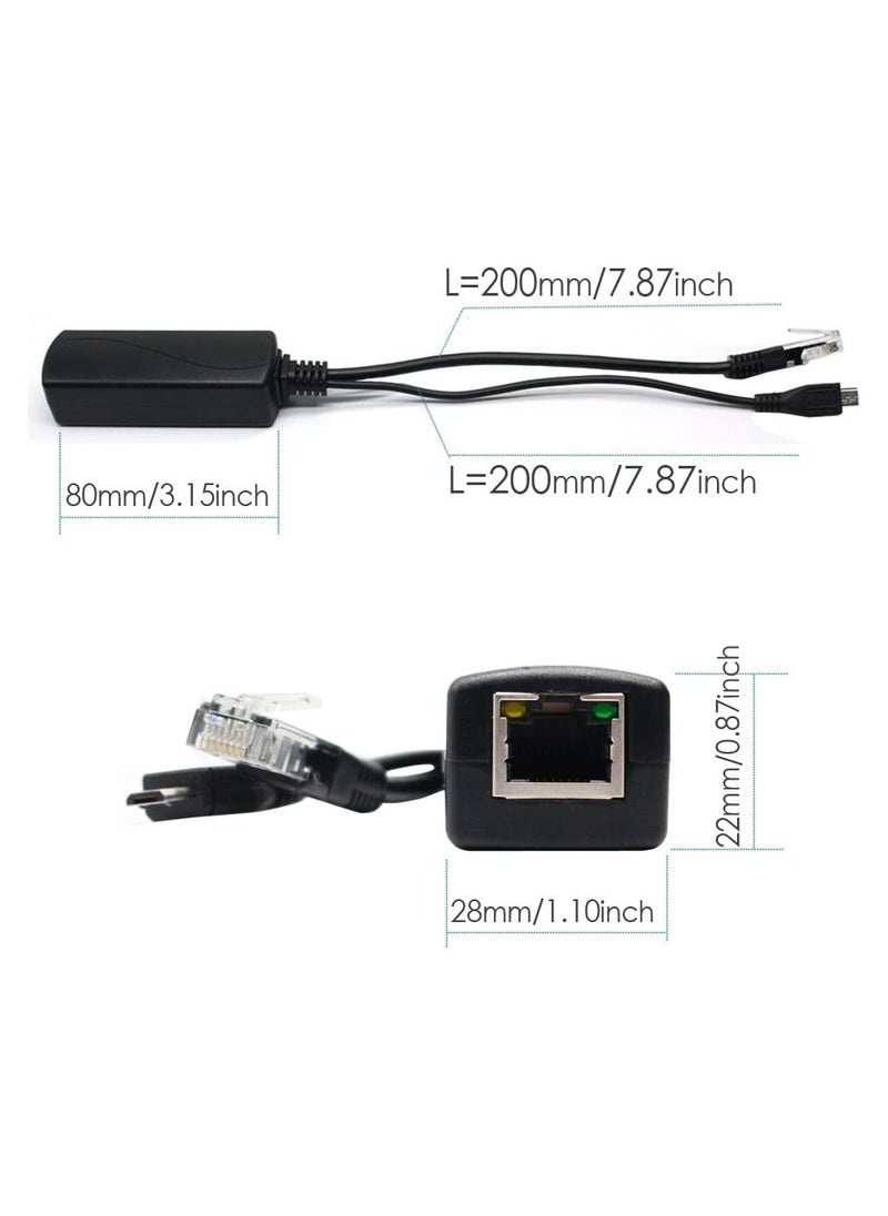 هوفيسا بو تحويلة 48V 5V 2.4a مايكرو USB محول إيثرنت متوافق مع بي 3B + كاميرا الملكية الفكرية  - Image 3