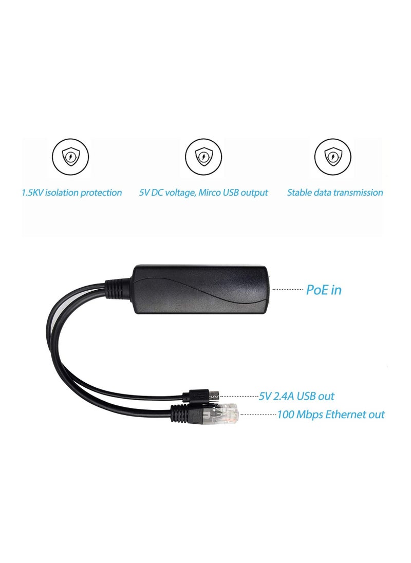 هوفيسا بو تحويلة 48V 5V 2.4a مايكرو USB محول إيثرنت متوافق مع بي 3B + كاميرا الملكية الفكرية  - Image 4