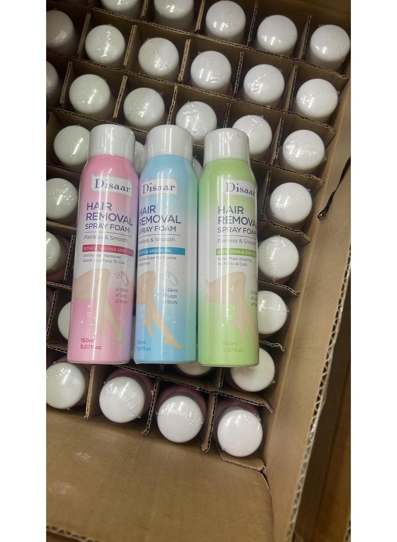 Disaar Hair Removal Foam Spray with Gentle Underarm and Leg Hair Remover Easy to Remove Soft Foam Hair - Image 5