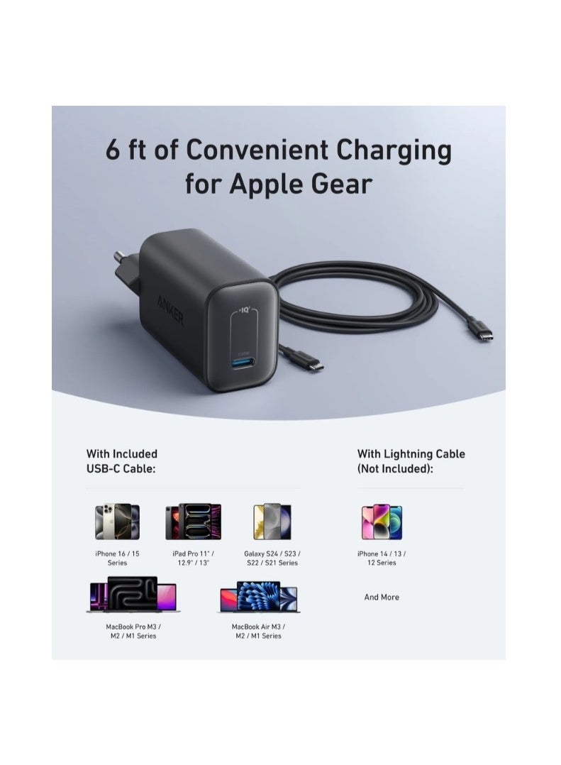 أنكر Nano Charger (100W) with USB-C Cable Black - Image 3