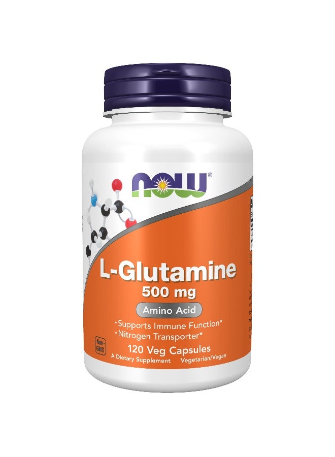 L-Glutamine, 500Mg- 120 Veg Capsule