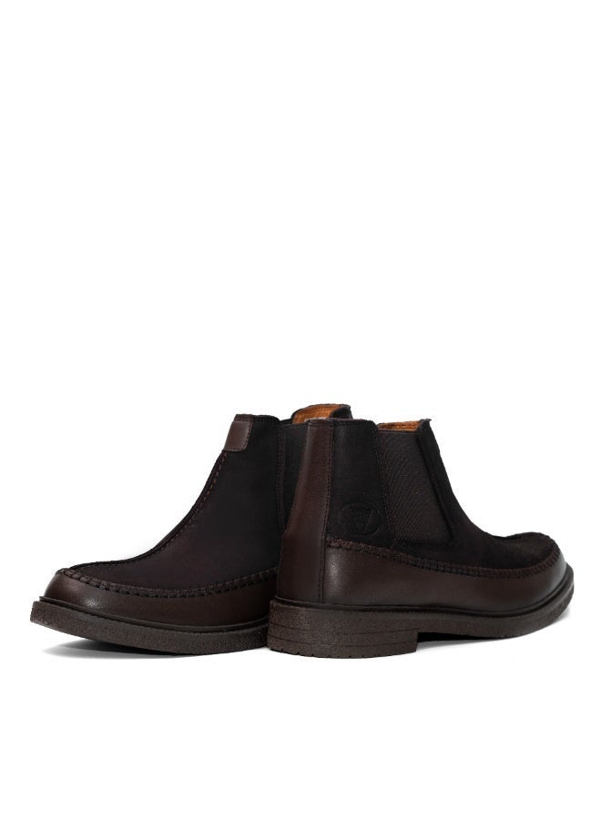 Levent Genuine Leather Men Chelsea Boot - Brown - Image 2