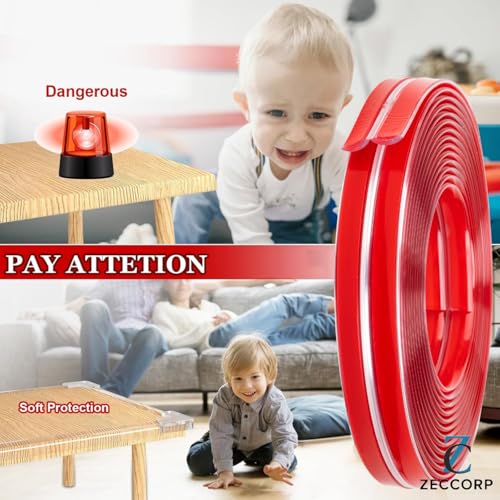 Zeccorp 5-Meter Silicone Edge Protector Strip | Baby Corner Guards for Sharp Edges | Table, Bed & Furniture Safety Protectors | Baby Proofing Corner Guards & Edge Safety for Sharp Edges - Image 4