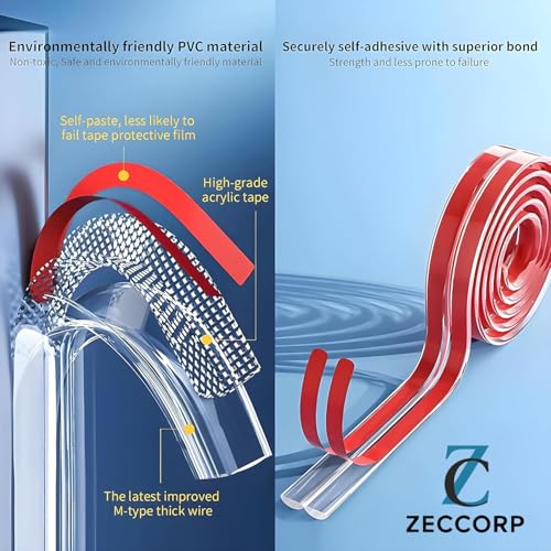 Zeccorp 5-Meter Silicone Edge Protector Strip | Baby Corner Guards for Sharp Edges | Table, Bed & Furniture Safety Protectors | Baby Proofing Corner Guards & Edge Safety for Sharp Edges - Image 2