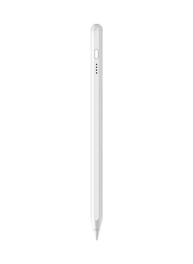 Generic - Universal Stylus Pen for Apple & Android Devices, Compatible with iPhones, iPads, Samsung, Huawei, Xiaomi, and More, Precision Writing, No Bluetooth or App Required, with 1 Pen Tip + Charging Cable + Manual – White - Image 1