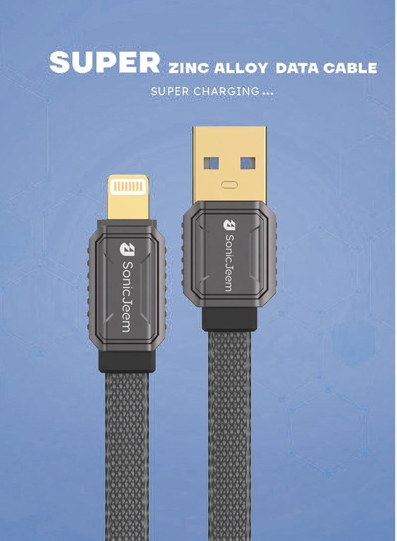 SONIC JEEM Zinc Alloy Fast Charging data cable - Lightning - SJ111A - Image 5