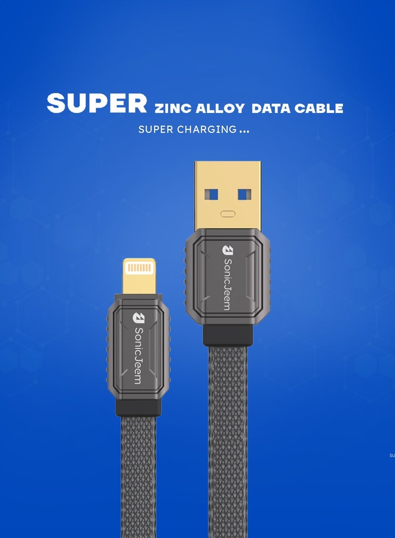 SONIC JEEM Zinc Alloy Fast Charging data cable - Lightning - SJ111A - Image 3