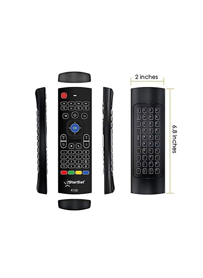 PROMASS StarSat Multi-Function Remote Controller with 3D mouse & Wireless Fly Air Mouse & Keyboard Remote Control for KODI & Android, MXQ, SMART TV, Win PC, MAC, Raspberry Pi  - Image 2