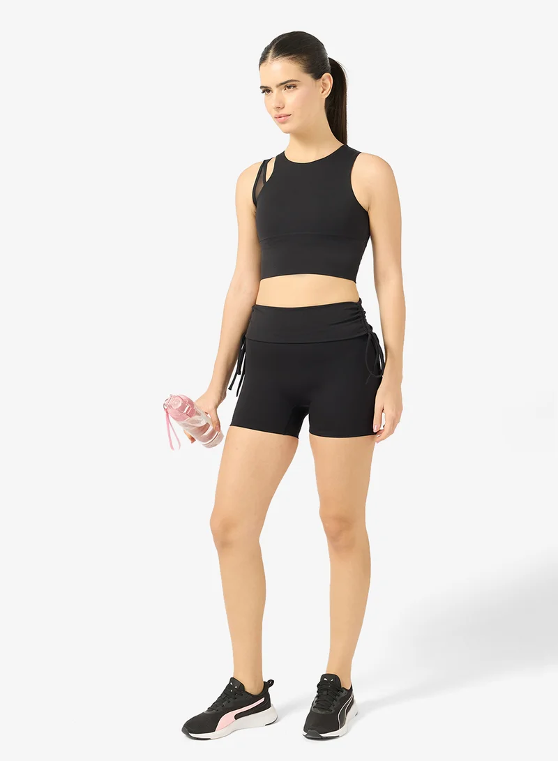 Ruched Waist Seamless Shorts