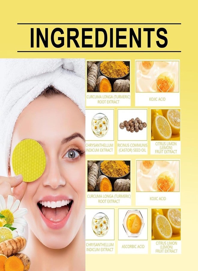 COOFANDY Turmeric & Kojic Acid Face Cleansing Pads for Dark Spots,Skin Brightening & Acne Prevention | Vitamin C,E | For Women & Men | Balancing Oil and Water | All Skin Types | (180Pcs) (PACK OF 3) - Image 2