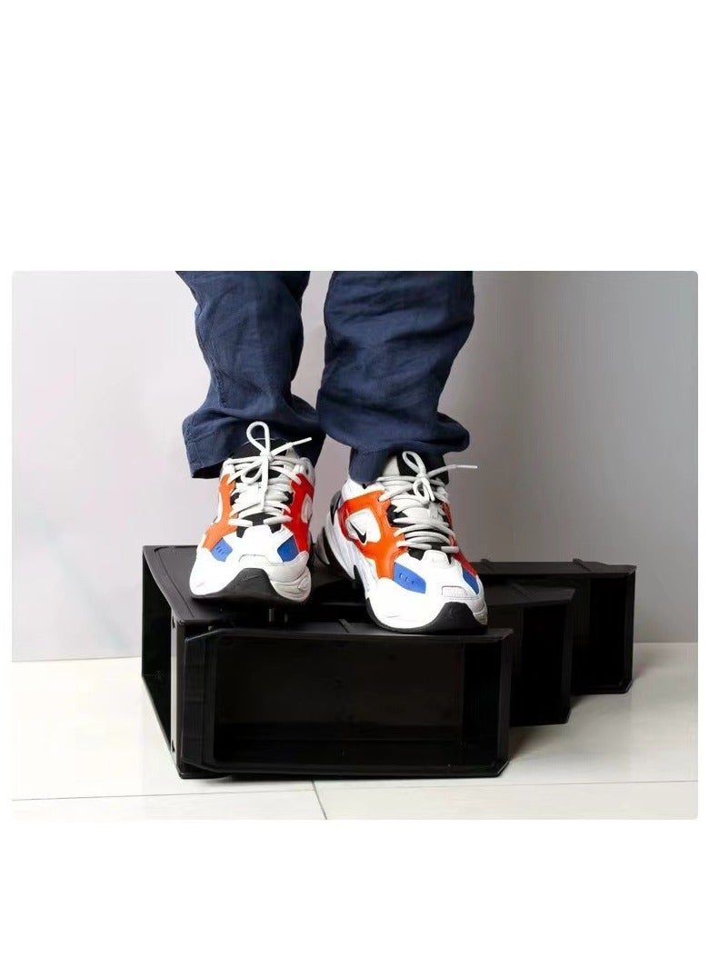 Beauenty Coffee Sleeve Storage Dispenser, Black Large Capacity Cup Lid Organizer with 2, 3 or 4 Compartments Reusable Food Grade Plastic Portable Detachable Straws Holder for Coffee Bar(3 Compartments) - Image 3