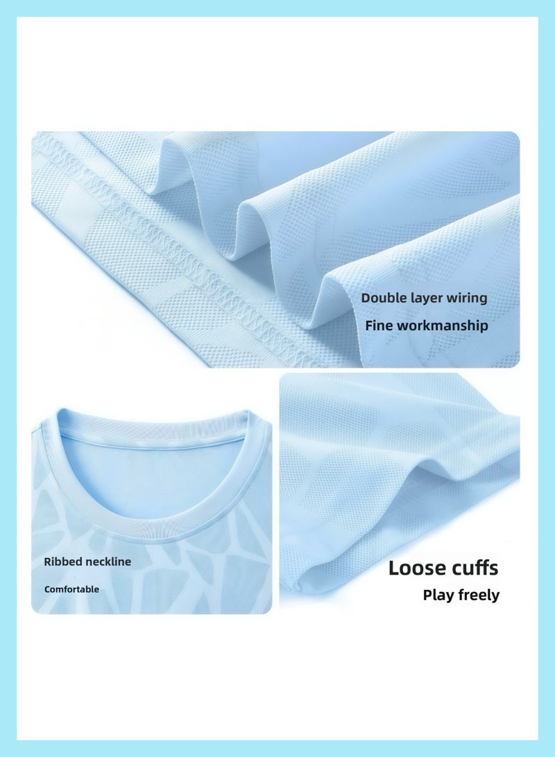 Boys' short-sleeved knitwear, new summer 2024 for mid - and older children  - Image 3