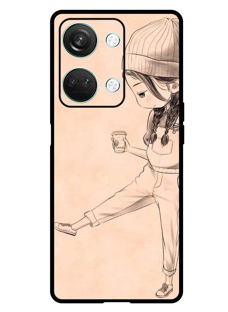 Theodor Protective Case Anti Scratch Shock Proof Bumper Cover For OnePlus Nord 3 Girl drink coffee - Image 1