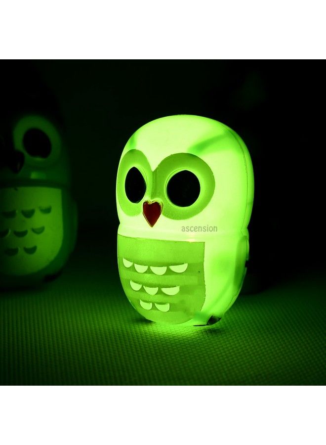 Ascension Plastic Owl Night Light For Baby Nursing Kids Favourite Birthday Party Return Gifts Multicolour (Pack Of 1) - Image 2