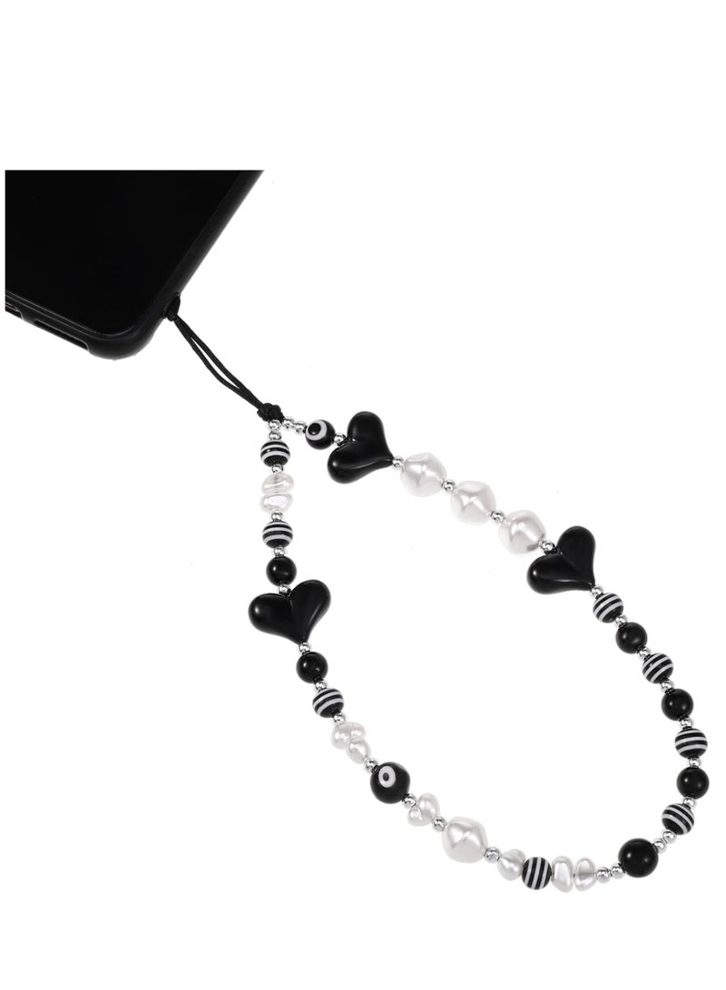 SYOSI Phone Charm Phone Charm String Phone Chain Strap Cute Vintage Keychains Beaded Phone Strap Cell Phone Charms - Image 1