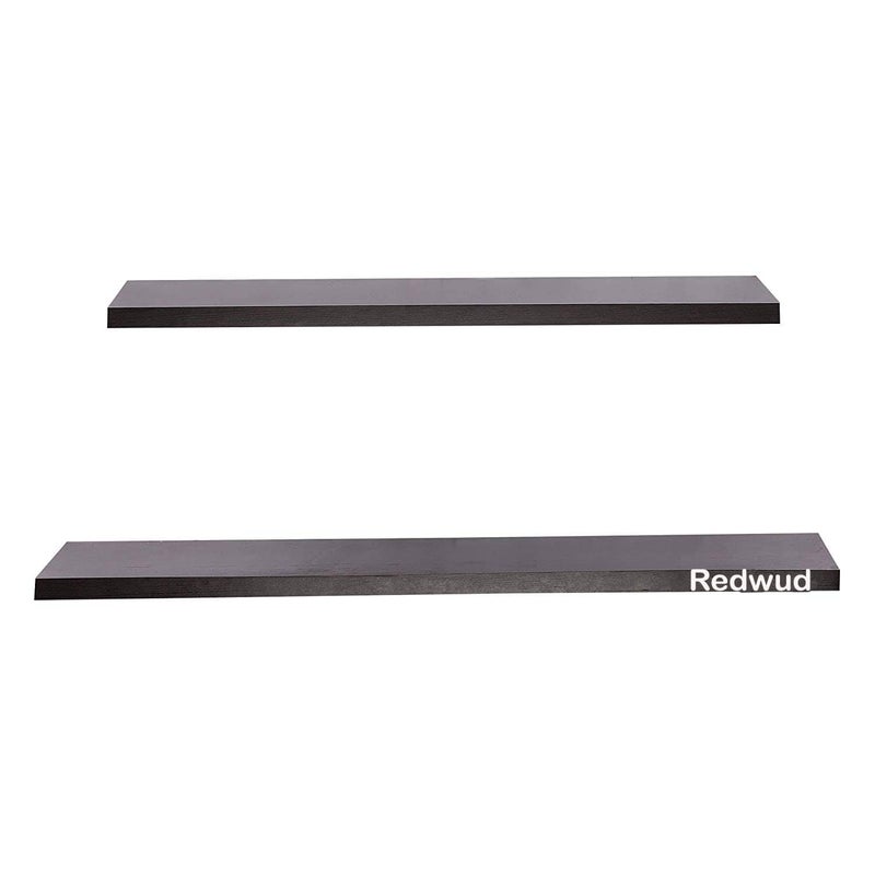 Redwud Redwud Lyla Multipurpose Wooden Wall Mounted Shelf Book Shelf Corner Shelf Rack Wall Decor Display Rack and Shelves Wall Shelves for Living Room Bedroom Office Showcase Wenge Set of 2 - Image 5