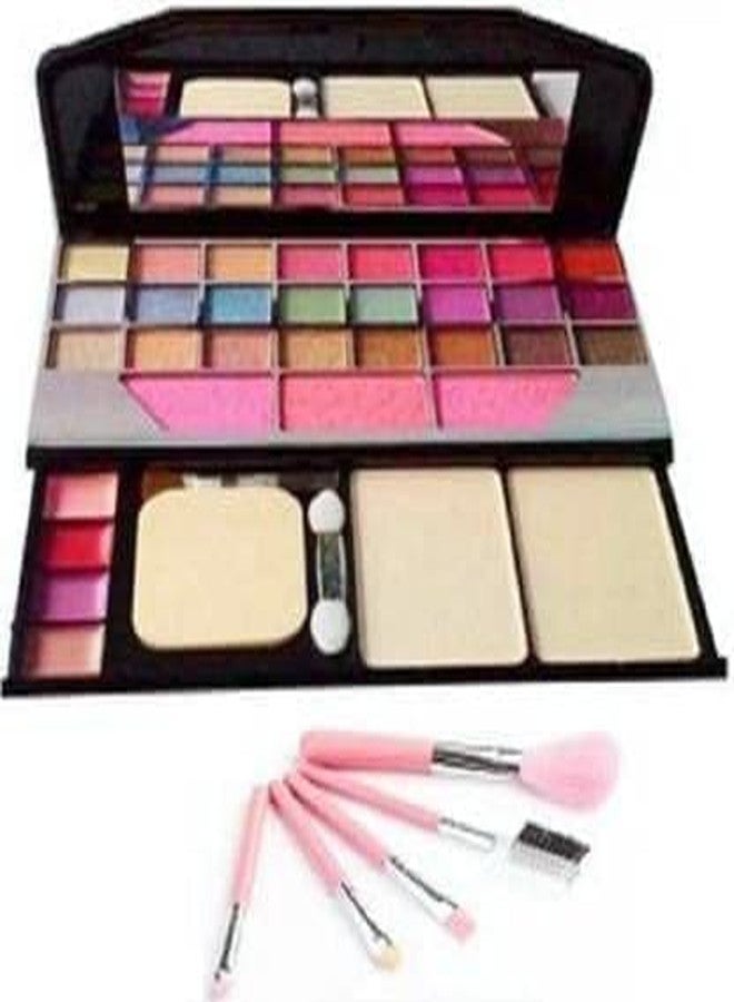 DATNASAYAD 6155 Makeup Kit With 5 Pink Makeup Brush Set For Women and Girl - (Pack of 6) - Image 2