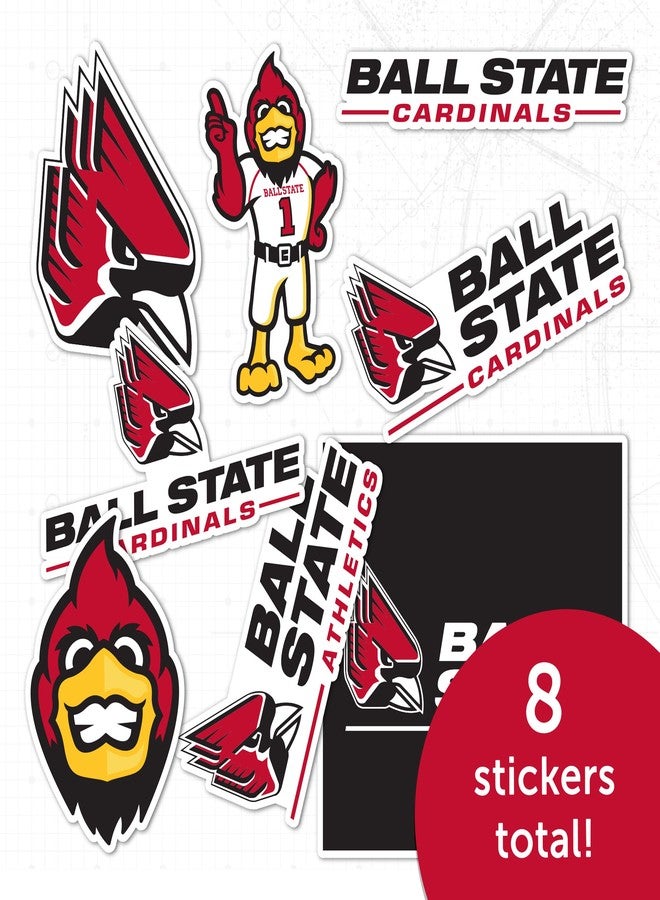 Desert Cactus Ball State University Sticker Cardinals Ball U Sticker Vinyl Decals Laptop Water Bottle Car Scrapbook Sheet T2 (Type 2) - Image 5