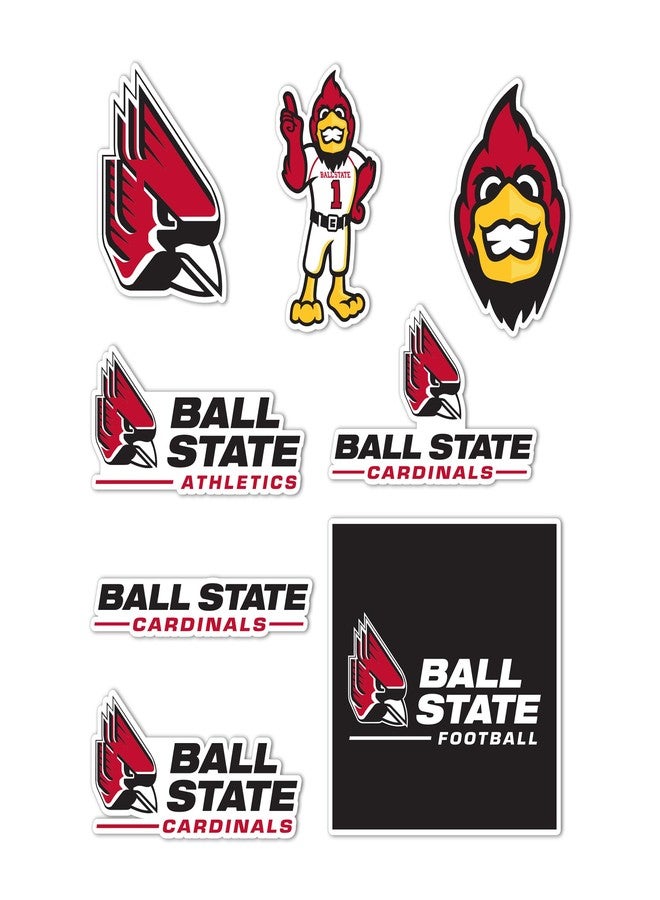 Desert Cactus Ball State University Sticker Cardinals Ball U Sticker Vinyl Decals Laptop Water Bottle Car Scrapbook Sheet T2 (Type 2) - Image 1