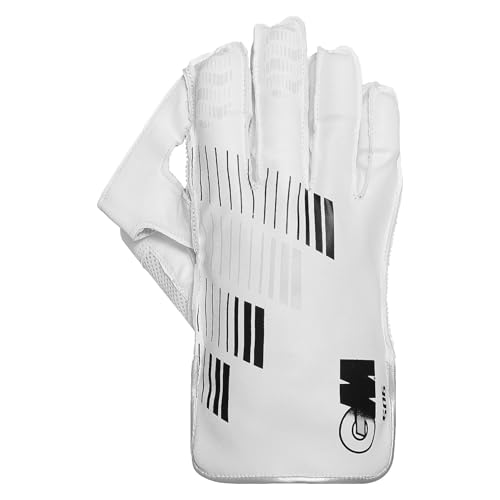 Gunn & Moore GM 606 Leather Cricket Wicket Keeping Gloves for Mens, Size - Youth - Image 3