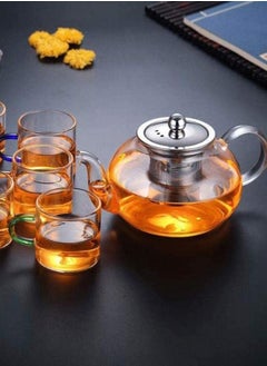 1Chase Borosilicate Glass Teapot With  Stainless Steel Infuser and Lid 1500 ML  - Image 4