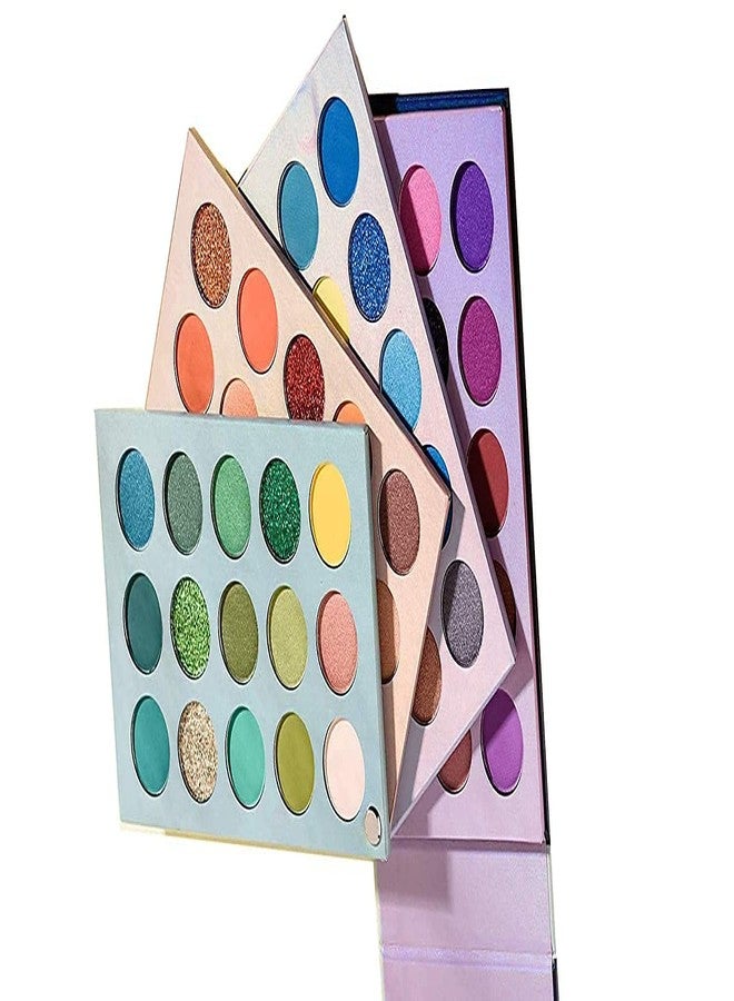 PROTYA Eyeshadow Palette 60 Color Makeup Palette Highlighters Eye Make Up High Pigmented Professional Mattes & Shimmery Finish - Multicolor - Image 3