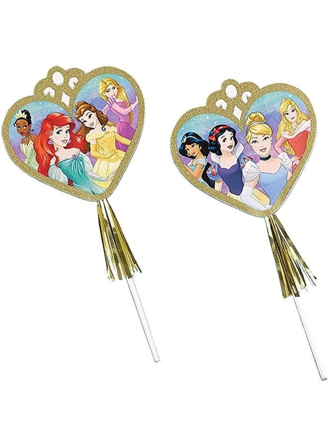 Amscan Disney Princess Once Upon A Time Paper Wand Favors 8pcs