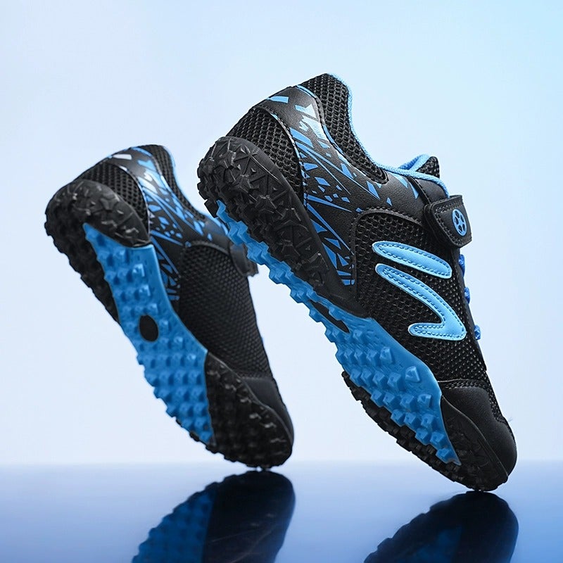 Kids' Soccer Shoes Breathable Mesh Hook-and-Loop TF Studs Unisex Low-Top Training - Image 5