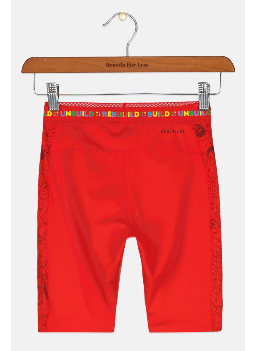adidas Originals Adidas Originals x Lego Kids Boy Sport Fit Training Tight Short, Red  - Image 2