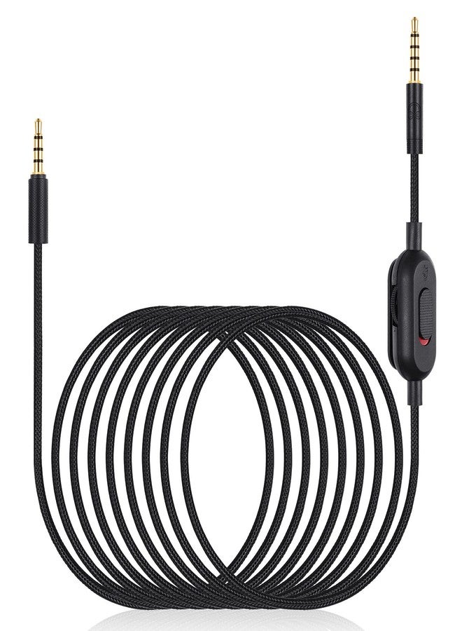 weishan كابل AUX ويشان G433 متوافق مع سماعات الألعاب السلكية لوجيتك G233 / G Pro / G Pro X، كابل صوت 3.5 مم (1/8") مع كتم الصوت والتحكم في مستوى الصوت، بطول 6.6 قدم - Image 1