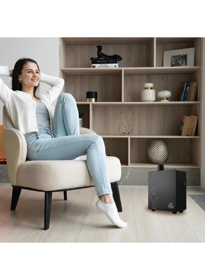 Dr Scent ECO Tulip Diffuser Machine Infused with Intelligent Aromatherapy, Enhanced by Seamless Mobile App Connectivity - Your Gateway to Personalized Fragrance Symphony and Wellness Bliss (BLACK) - Image 4