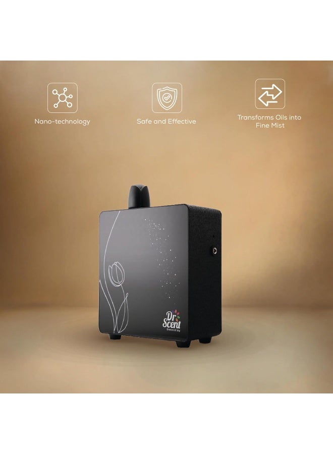 Dr Scent ECO Tulip Diffuser Machine Infused with Intelligent Aromatherapy, Enhanced by Seamless Mobile App Connectivity - Your Gateway to Personalized Fragrance Symphony and Wellness Bliss (BLACK) - Image 3