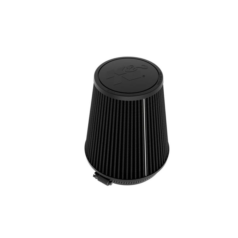 KN Dryflow Lifetime Universal ClampOn Air Filter Dry Synthetic Washable OilFree Flange Diameter 5 In Filter Height 7 In Flange Length 1 In Type Dry Synthetic RU3135HBK