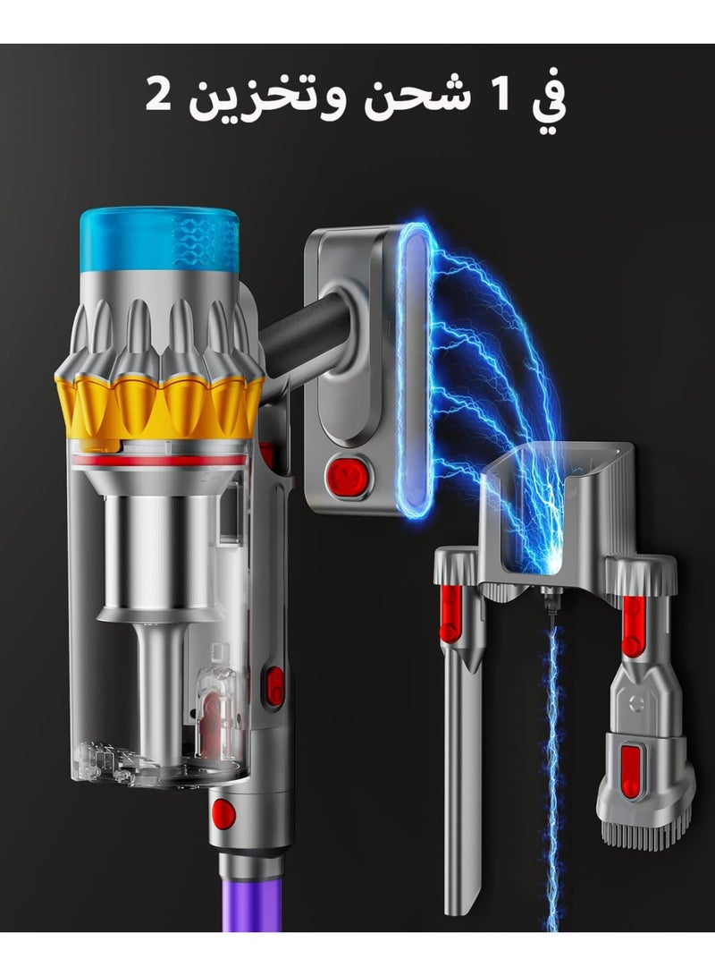 Cordless Vacuum Cleaner, 600W Motor 70Mins 50KPA Powerful, Self-Stand Cordless Stick Vacuum Rechargeable Anti-Tangle/LED Screen/1.8L Cup for Home Pet Hair/Carpet/All Floor - Image 5