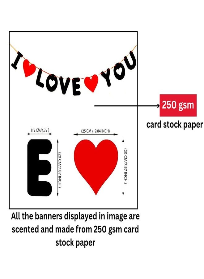 Hk Balloons 9Pcs Valentines Day Decoration Items with Love Foil Balloon Anniversary Decoration Kit For Girlfriend, Boyfriend, Husband Wedding Decoration Backdrop Kit Set - Image 4