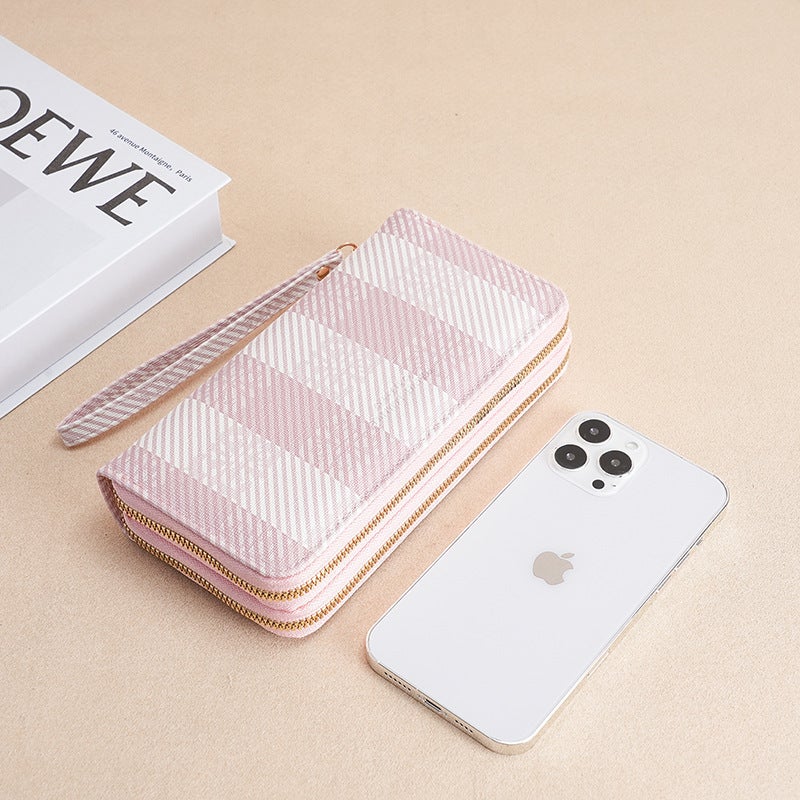 Multifunctional Solid Color PU Leather Wallet, RFID Blocking Design Portable Daily Storage Purse for Cards Cash Coin Business Use - Image 3