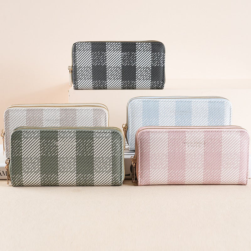 Multifunctional Solid Color PU Leather Wallet, RFID Blocking Design Portable Daily Storage Purse for Cards Cash Coin Business Use - Image 2