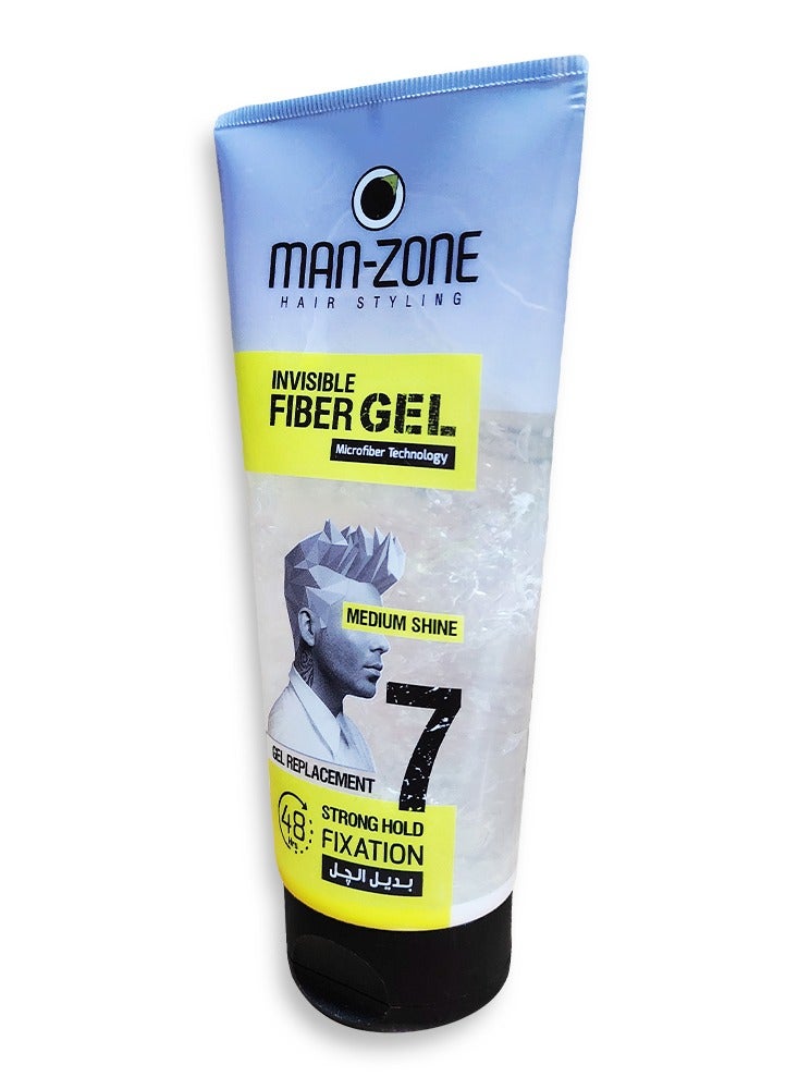 Man's Zone Invisible Fiber Gel - Medium Shine Clear 175ml - Image 2