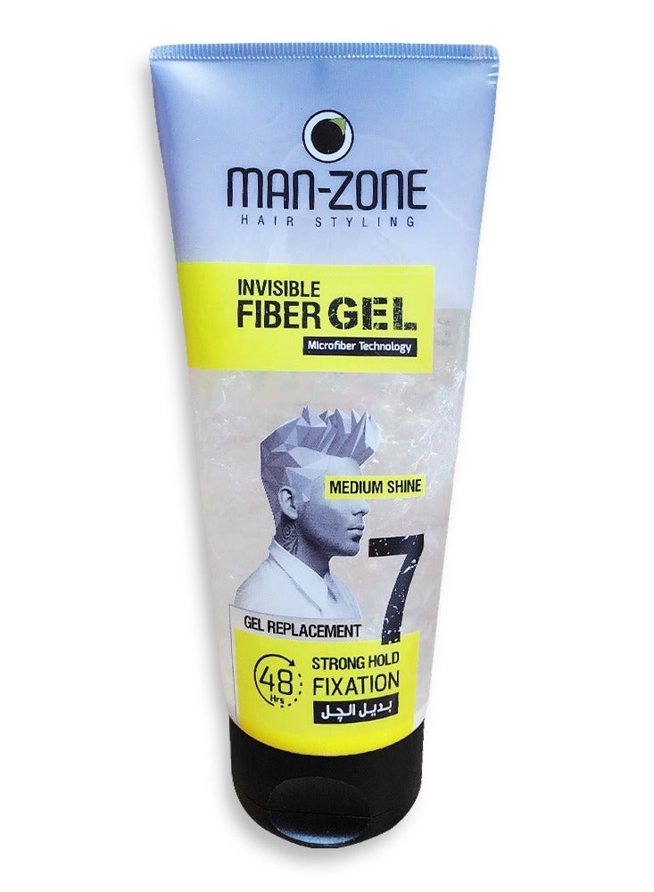 Man's Zone Invisible Fiber Gel - Medium Shine Clear 175ml - Image 1
