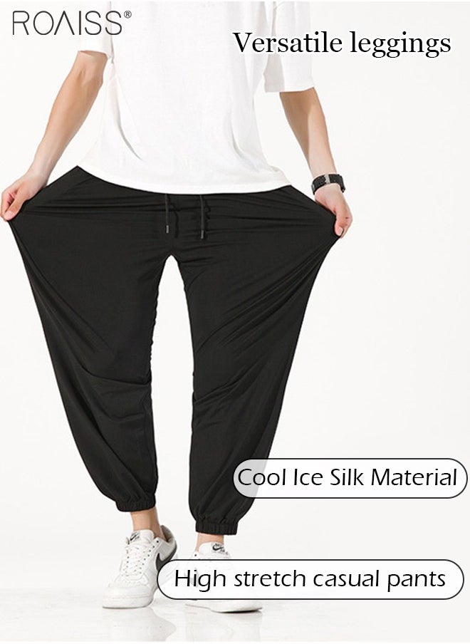 Men's Ice Silk Casual Sports Straight Stretch Trousers Summer Baggy Harem Pants - pzsku/ZB95F823A6AB0D13A78D0Z/45/_/1721457457/a811f9ff-8900-45c5-8cee-b36ff0e9b2ee